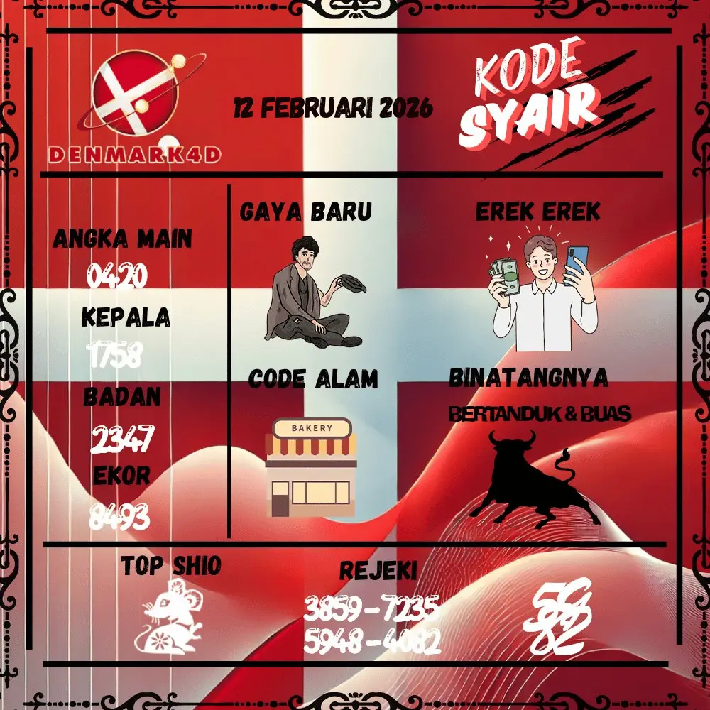 Kode Syair Denmark4D Pools - Februari 2026