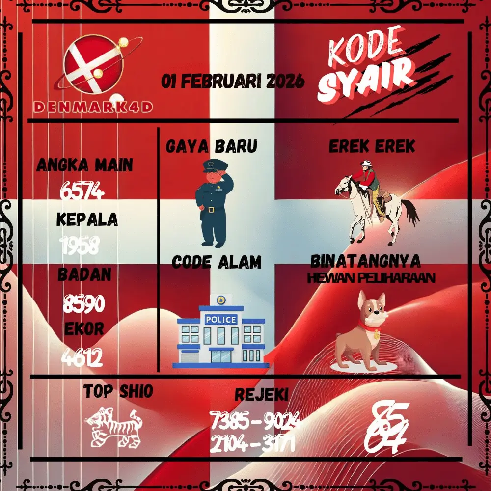 Kode Syair Denmark4D Pools - Februari 2026
