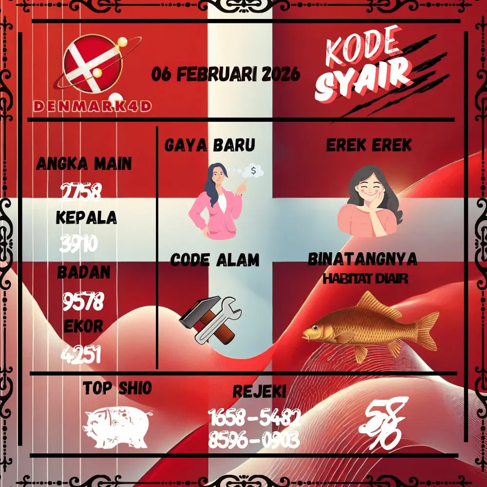 Kode Syair Denmark4D Pools - Februari 2026
