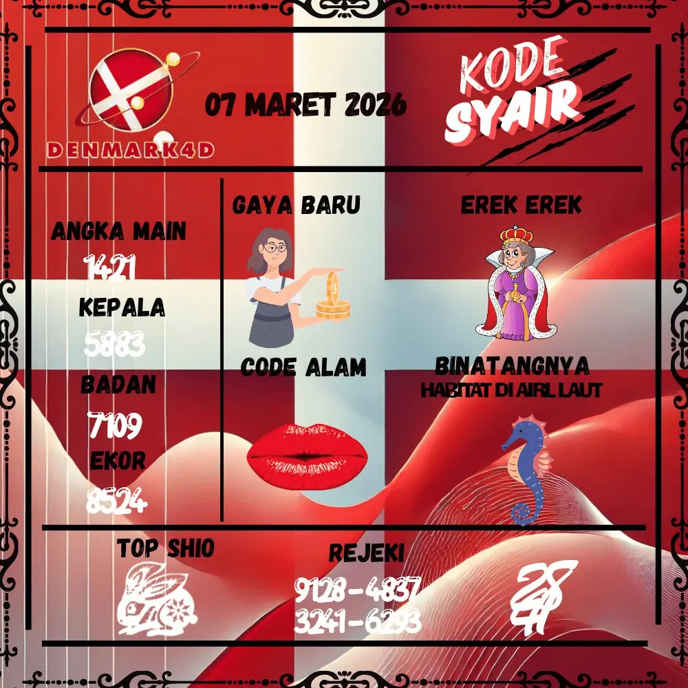 Kode Syair Denmark4D Pools - Maret 2026