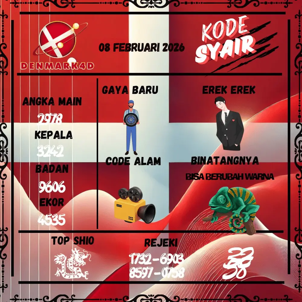 Kode Syair Denmark4D Pools - Februari 2026
