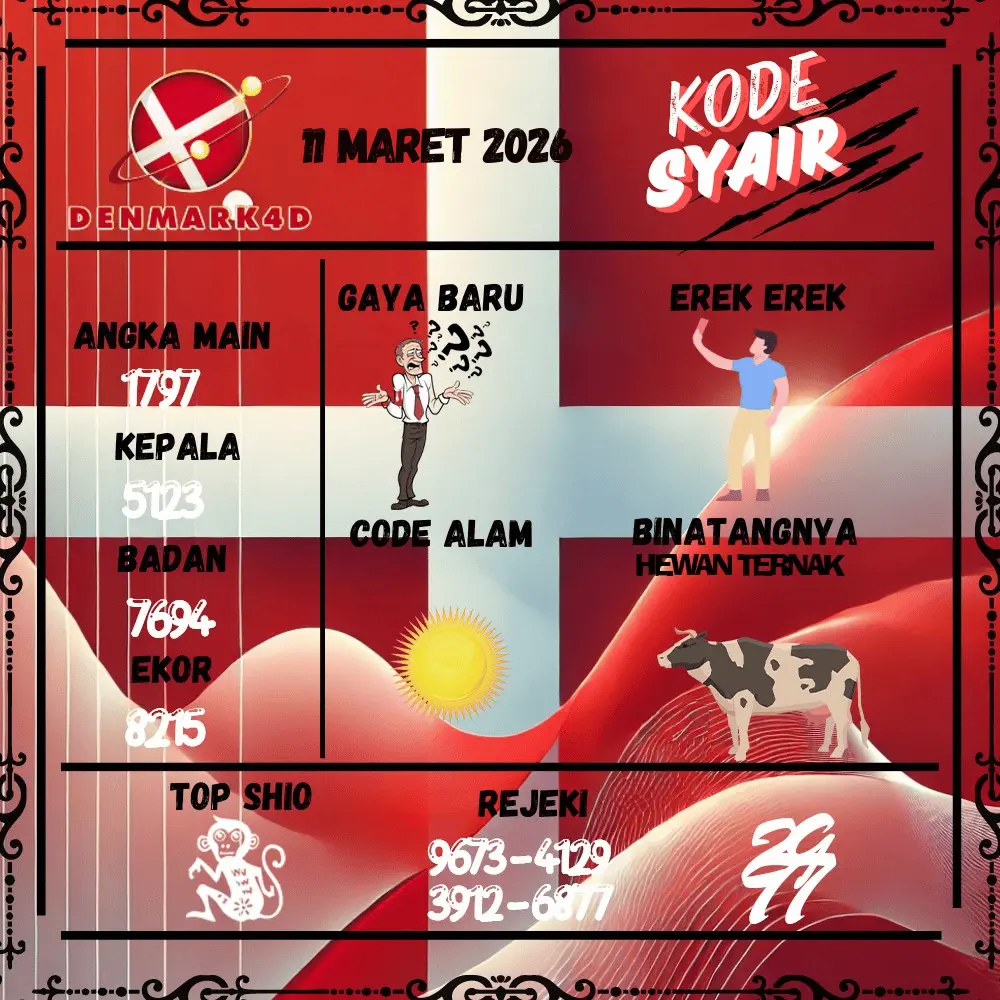 Kode Syair Denmark4D Pools - Maret 2026