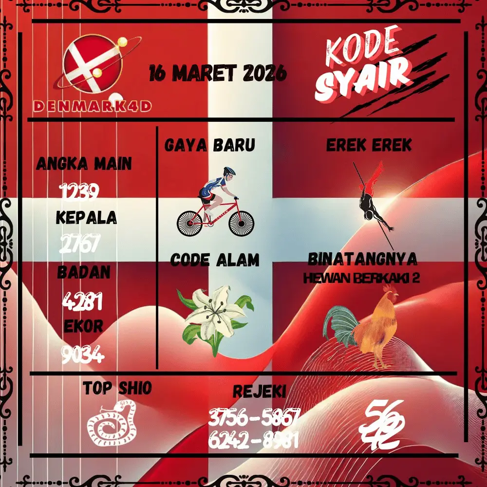 Kode Syair Denmark4D Pools - Maret 2026