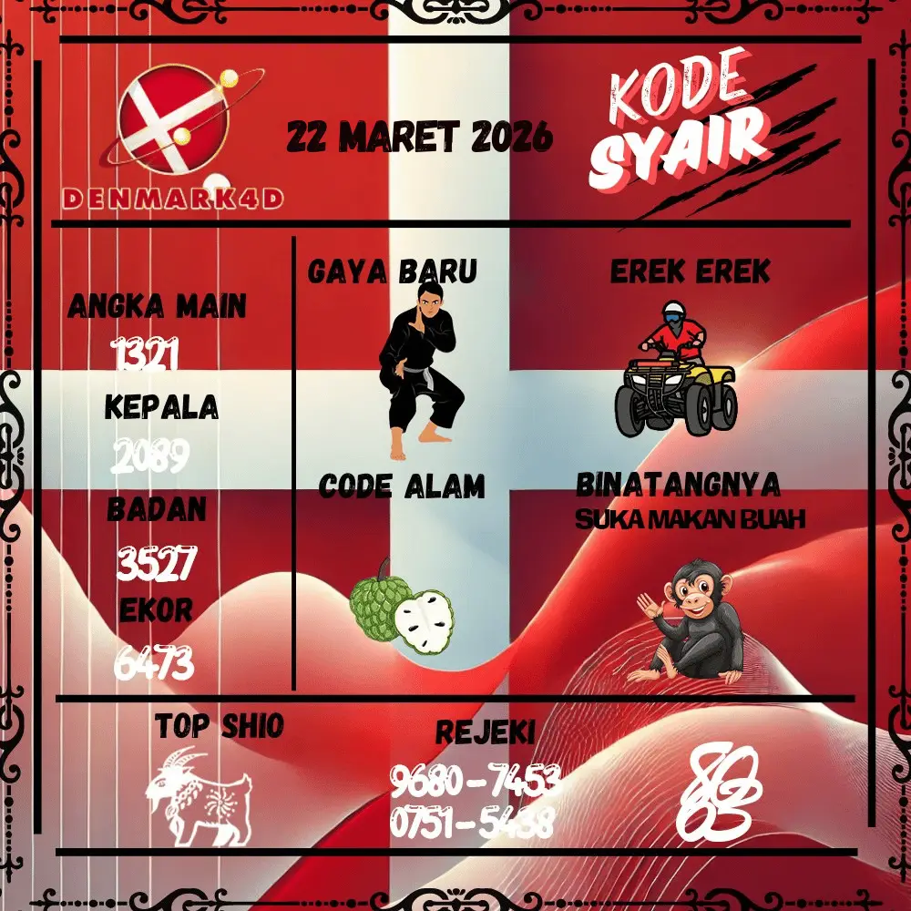 Kode Syair Denmark4D Pools - Maret 2026
