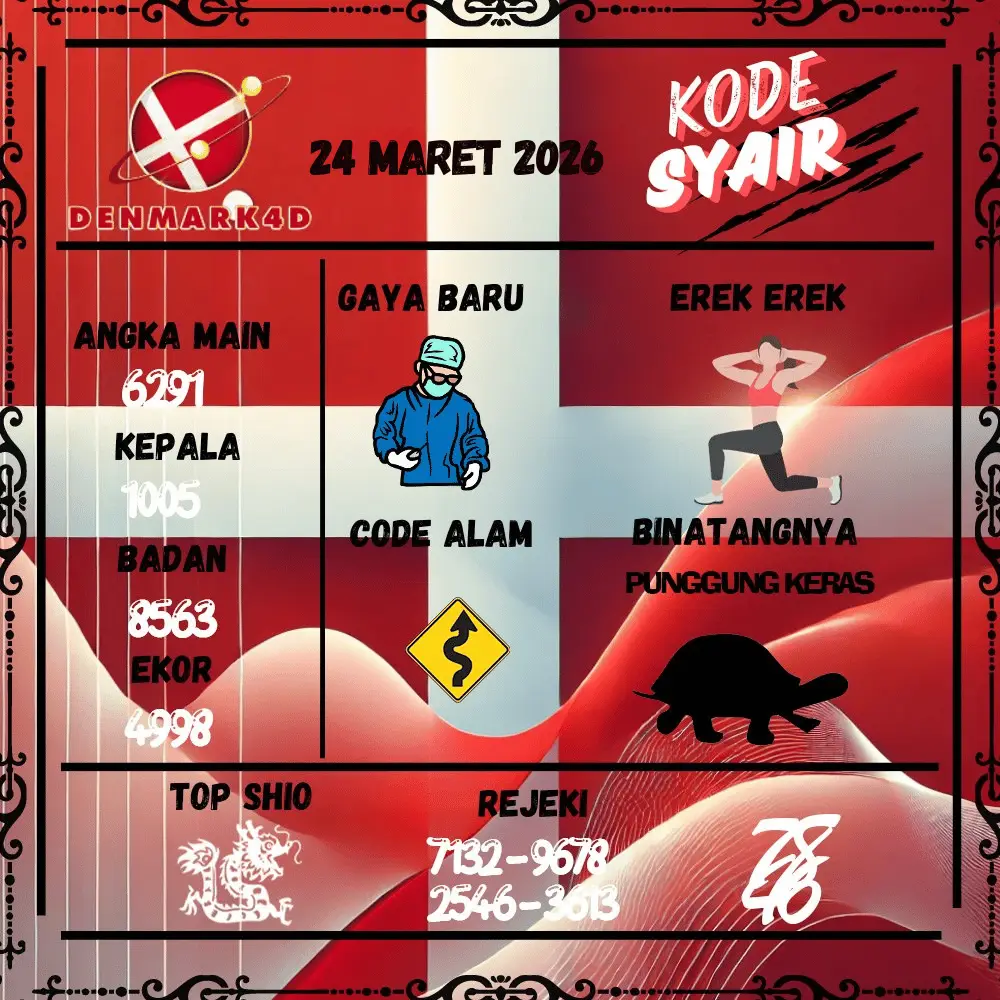 Kode Syair Denmark4D Pools - Maret 2026
