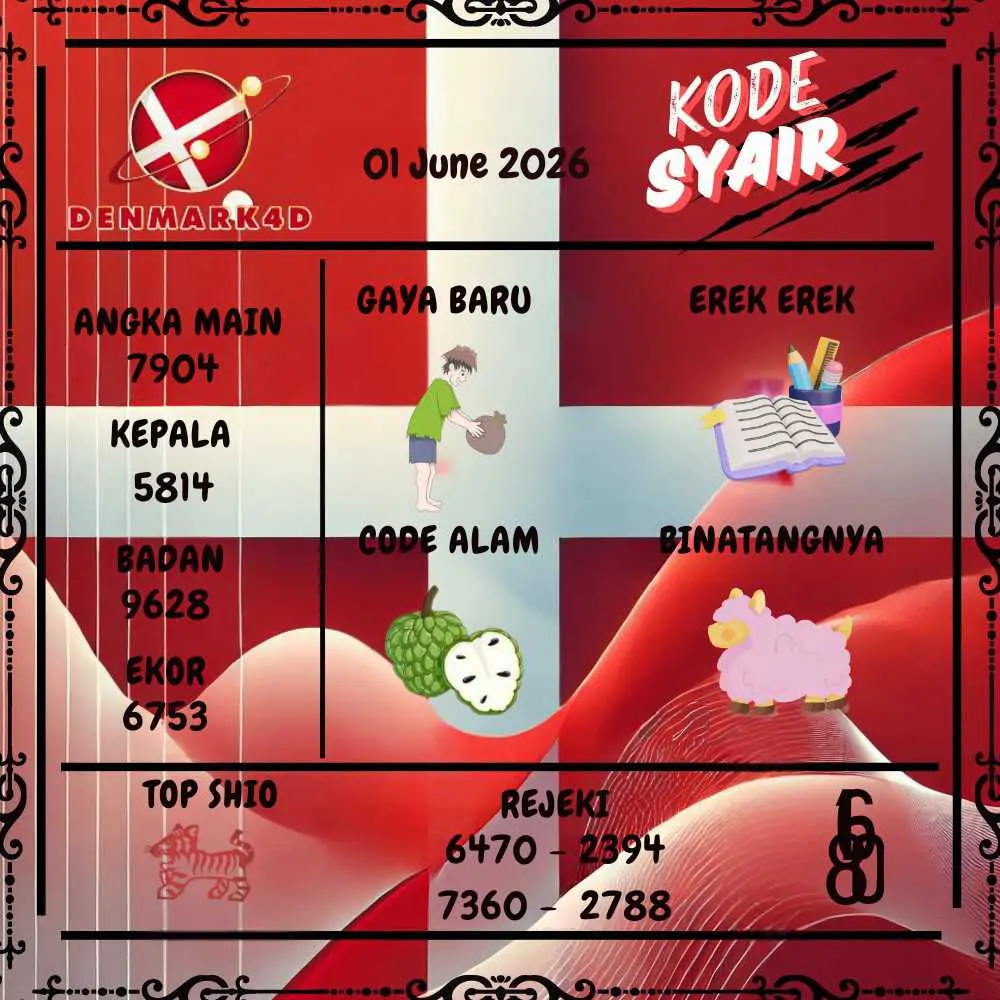 Kode Syair Denmark4D Pools Juni 2026