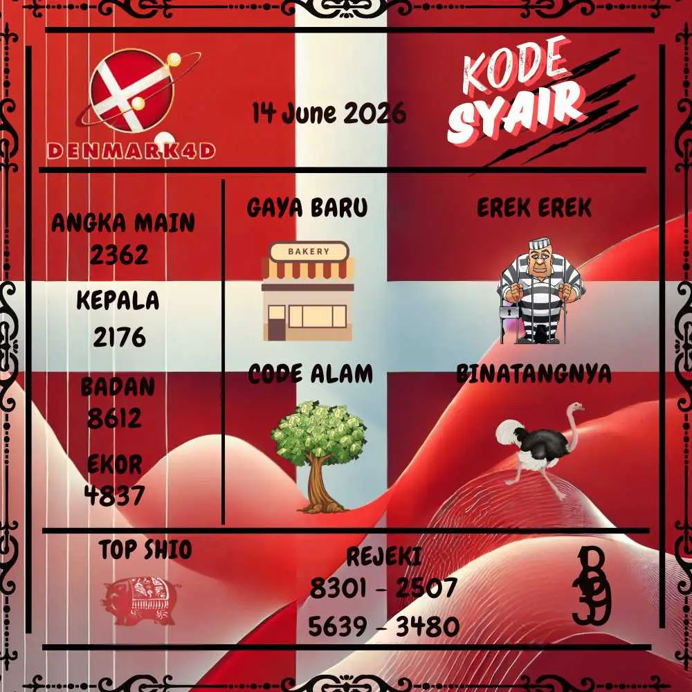 Kode Syair Denmark4D Pools Juni 2026