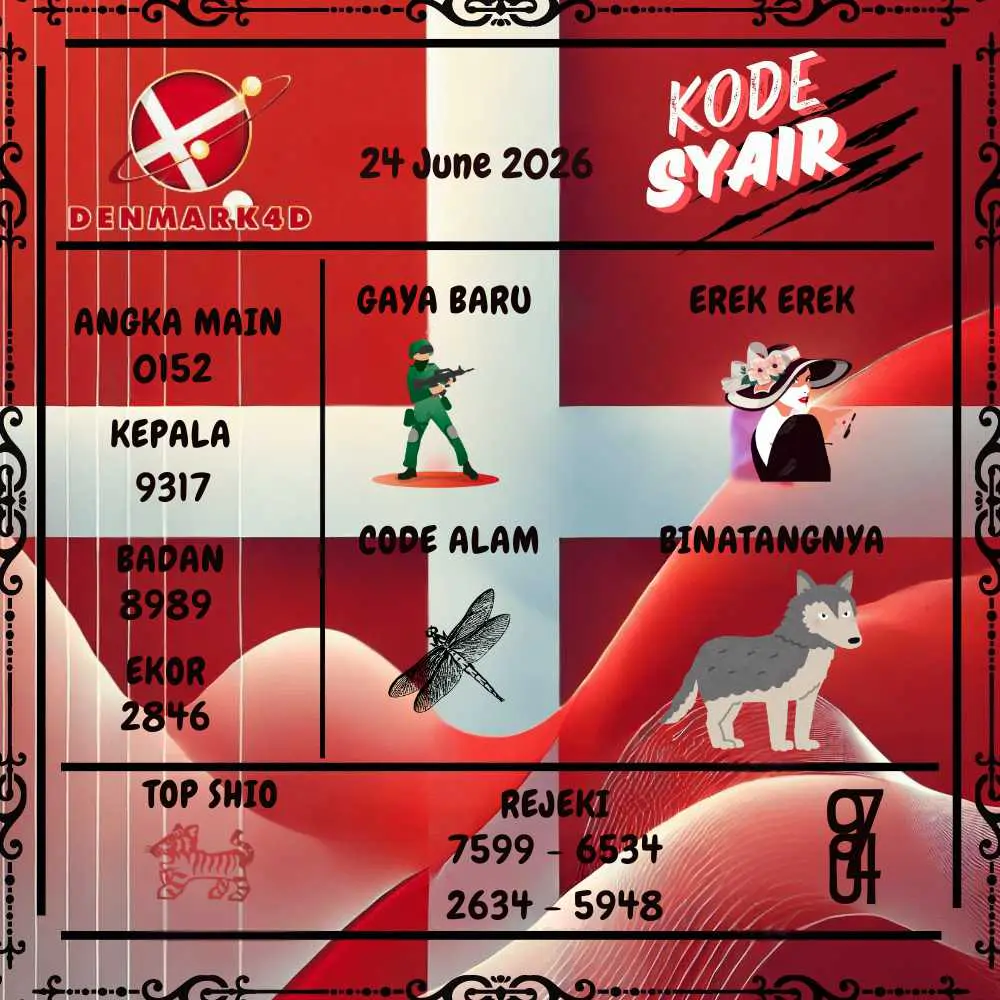 Kode Syair Denmark4D Pools Juni 2026