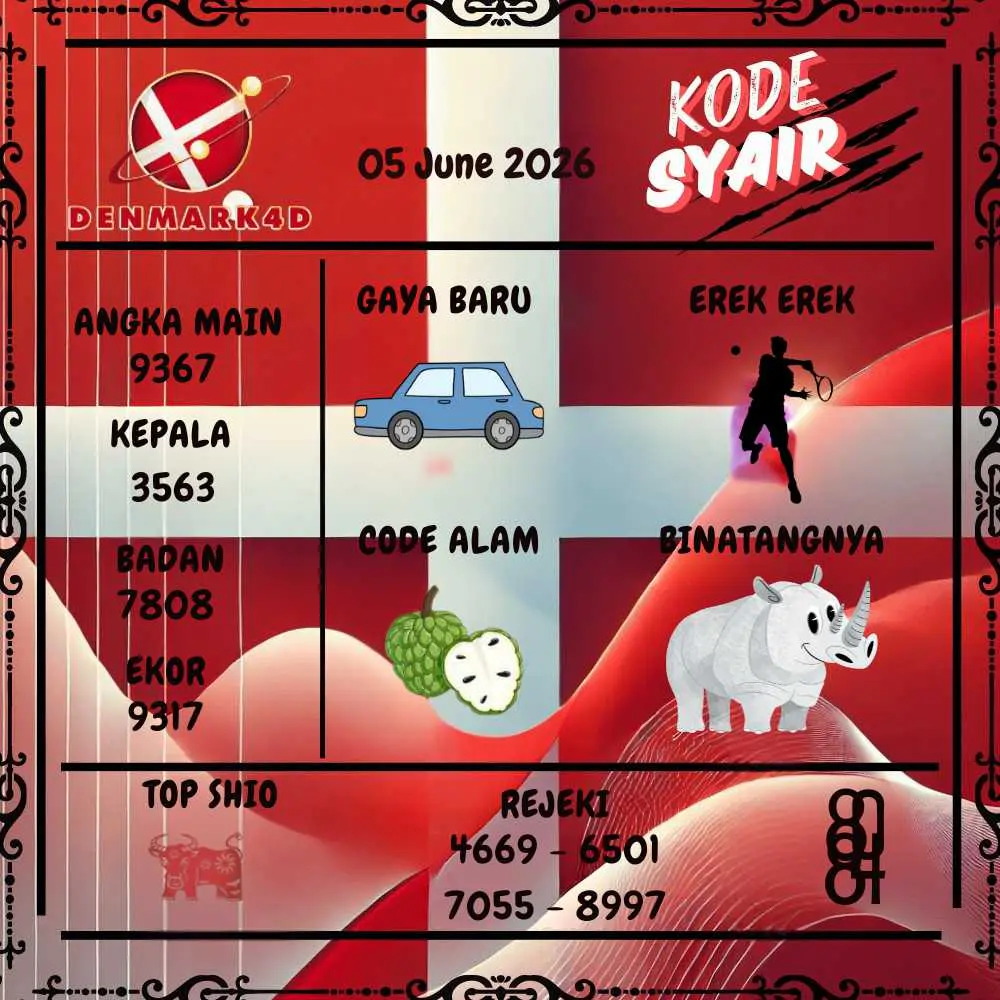Kode Syair Denmark4D Pools Juni 2026
