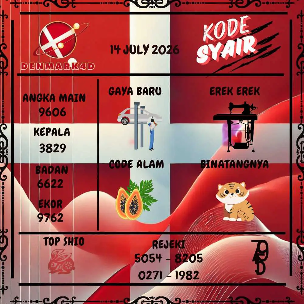 Kode Syair Denmark4D Pools Juli 2026
