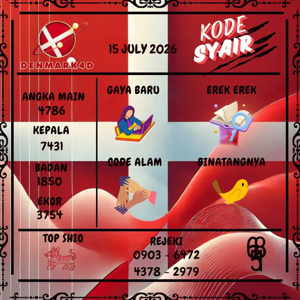 Kode Syair Denmark4D Pools Juli 2026
