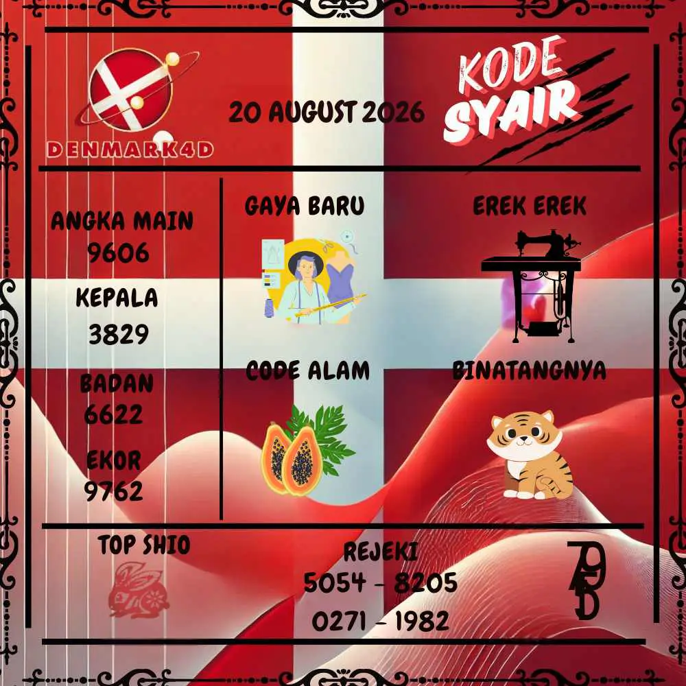 Kode Syair Denmark4D Pools Agustus 2026