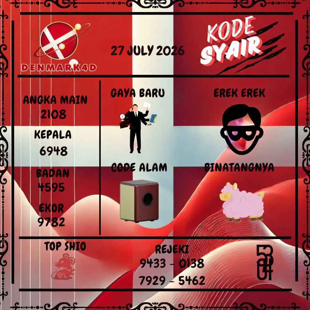 Kode Syair Denmark4D Pools Juli 2026