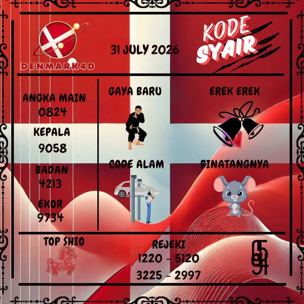 Kode Syair Denmark4D Pools Juli 2026
